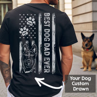 Thumbnail for Personalized Best Dog Dad Shirt
