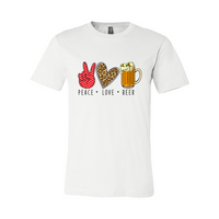Thumbnail for Peace Love Beer Shirt