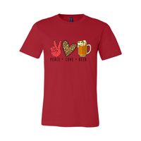 Thumbnail for Peace Love Beer Shirt