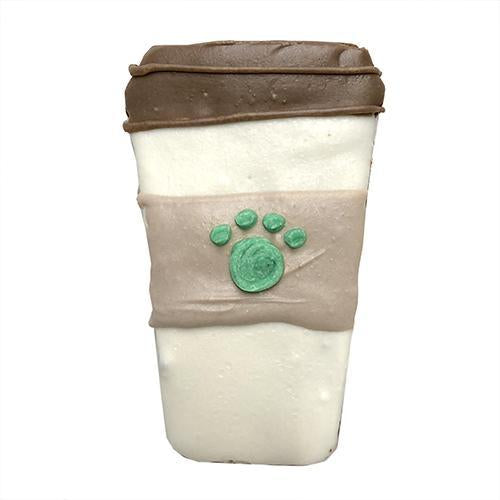 Coffee Cup Frosted Dog Cookie (Case of 12)