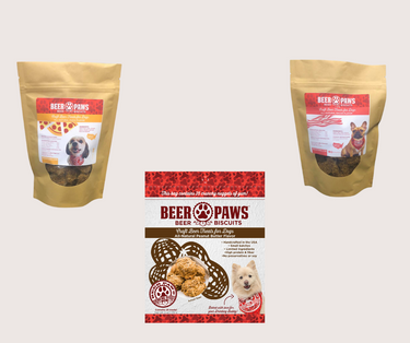 Mix-Pack of Beer Paws Dog Biscuits