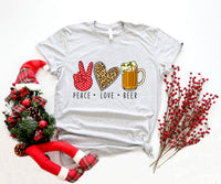 Thumbnail for Peace Love Beer Shirt