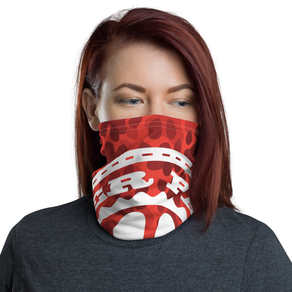 Drinking Buddy Paw Print Camo Neck Gaiter