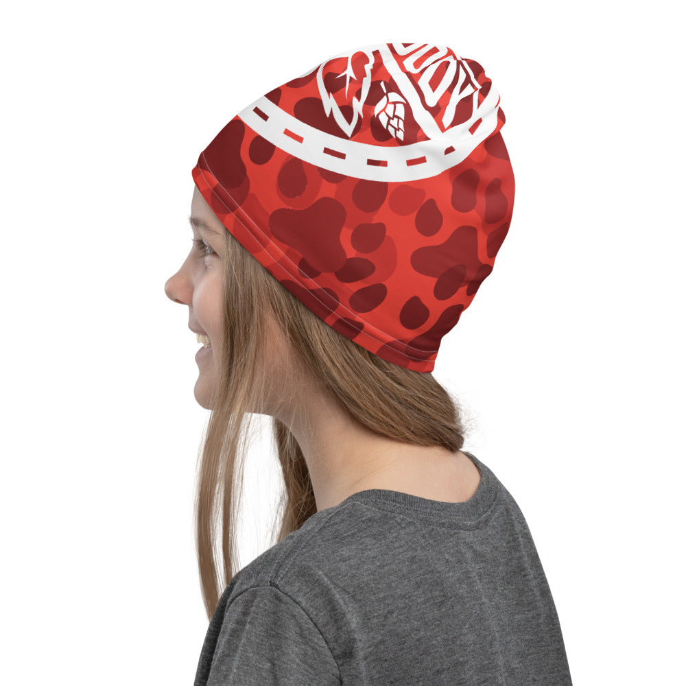 Drinking Buddy Paw Print Camo Neck Gaiter