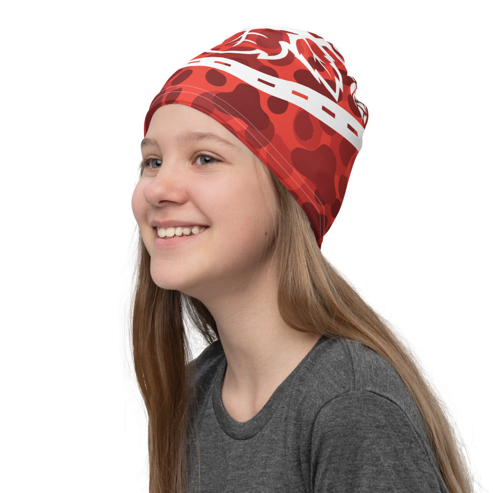 Drinking Buddy Paw Print Camo Neck Gaiter