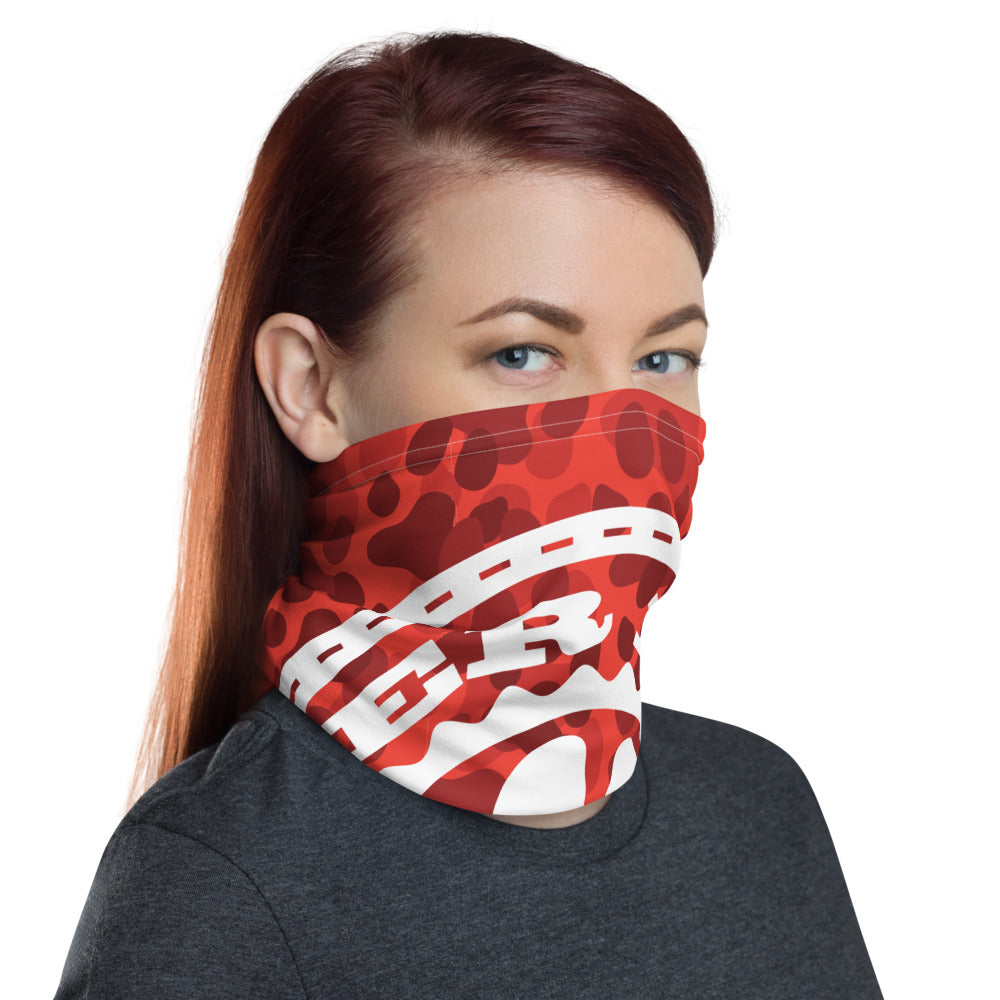 Drinking Buddy Paw Print Camo Neck Gaiter