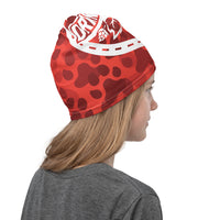 Thumbnail for Drinking Buddy Paw Print Camo Neck Gaiter