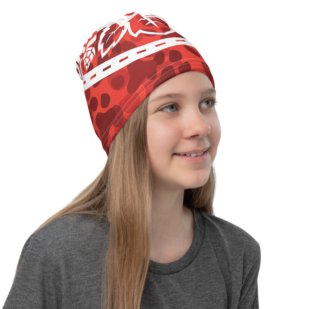 Drinking Buddy Paw Print Camo Neck Gaiter