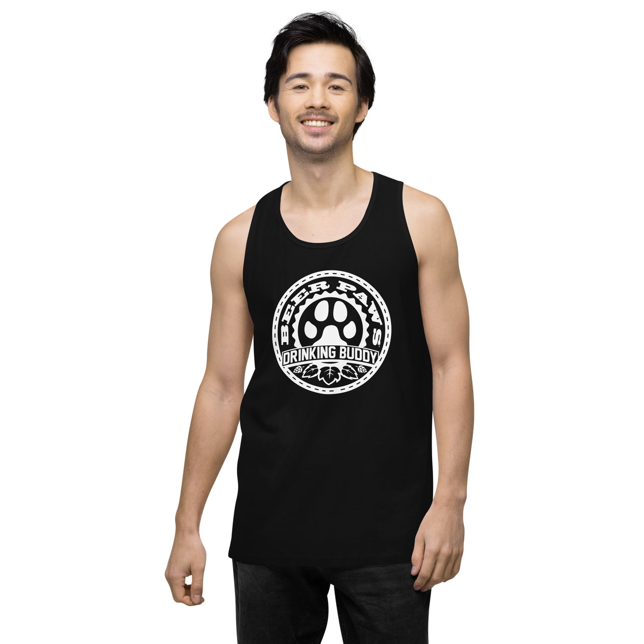 Men's Drinking Buddy Premium Tank Top