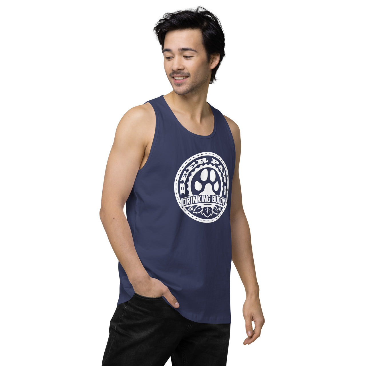 Men's Drinking Buddy Premium Tank Top