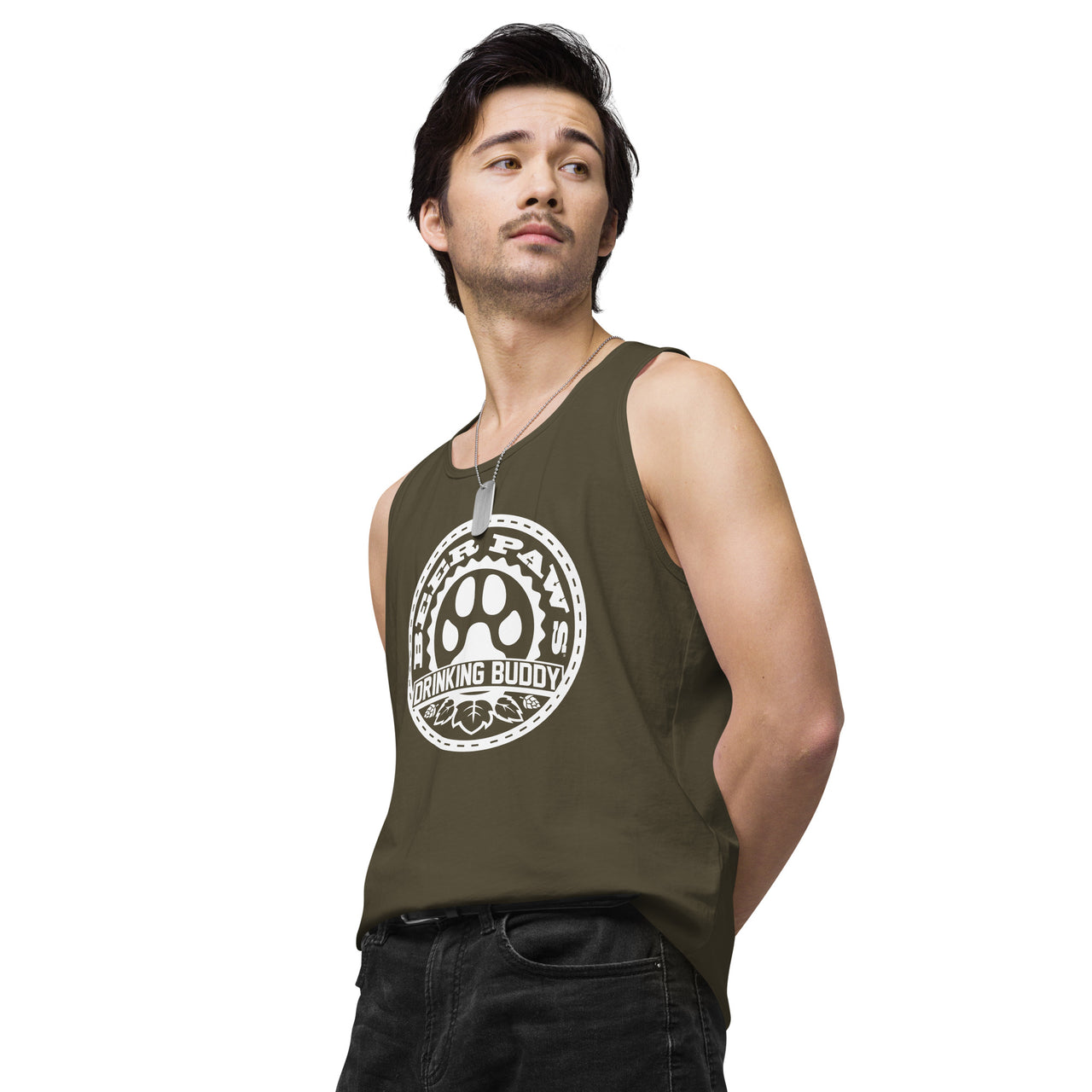 Men's Drinking Buddy Premium Tank Top