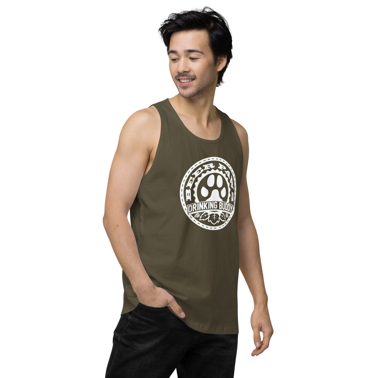 Men's Drinking Buddy Premium Tank Top