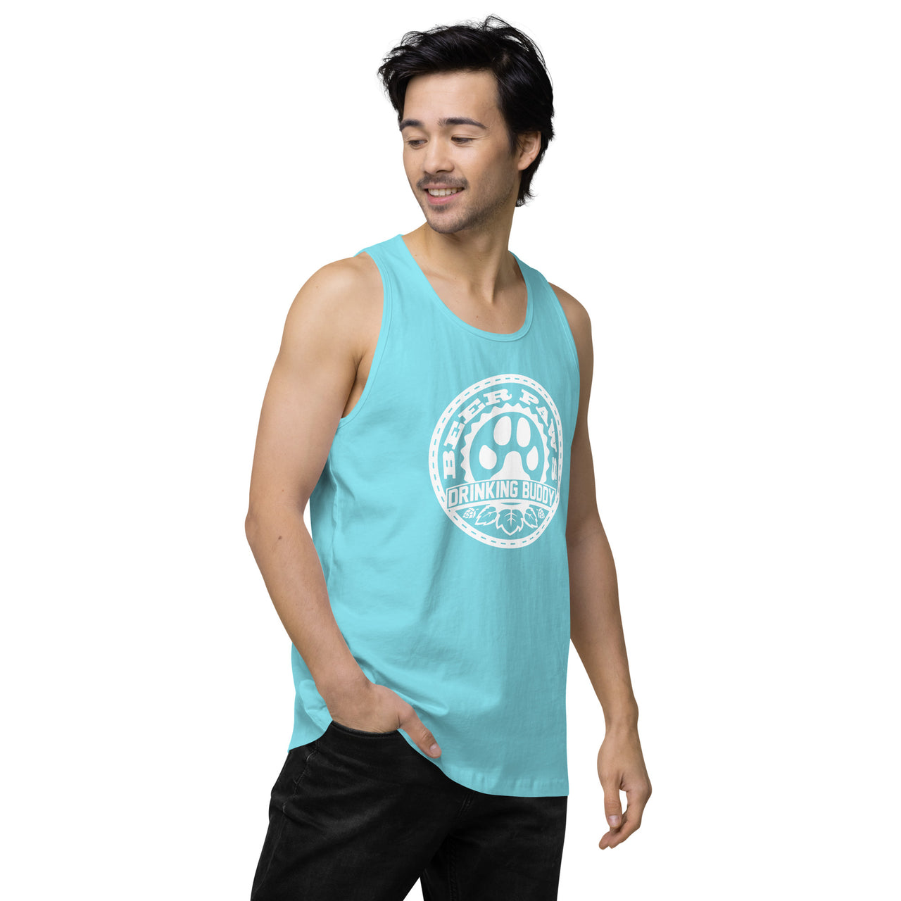 Men's Drinking Buddy Premium Tank Top