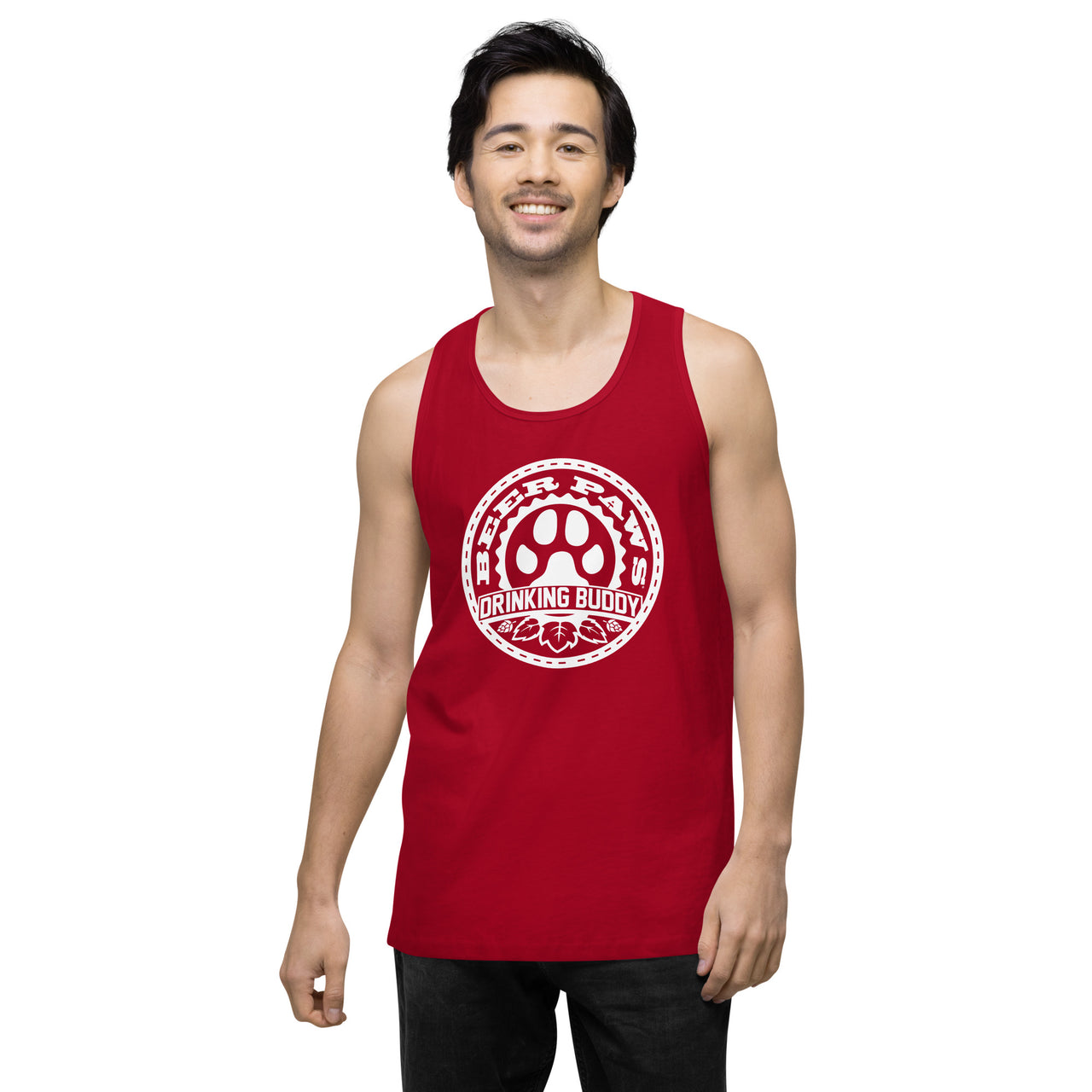 Men's Drinking Buddy Premium Tank Top