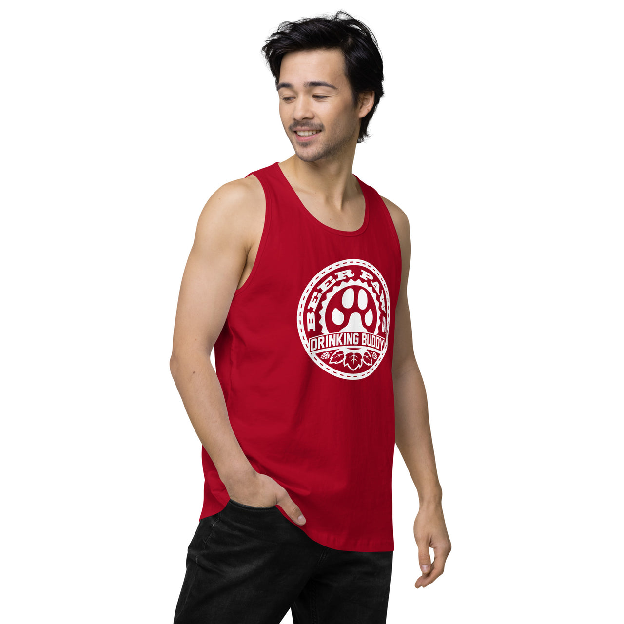 Men's Drinking Buddy Premium Tank Top