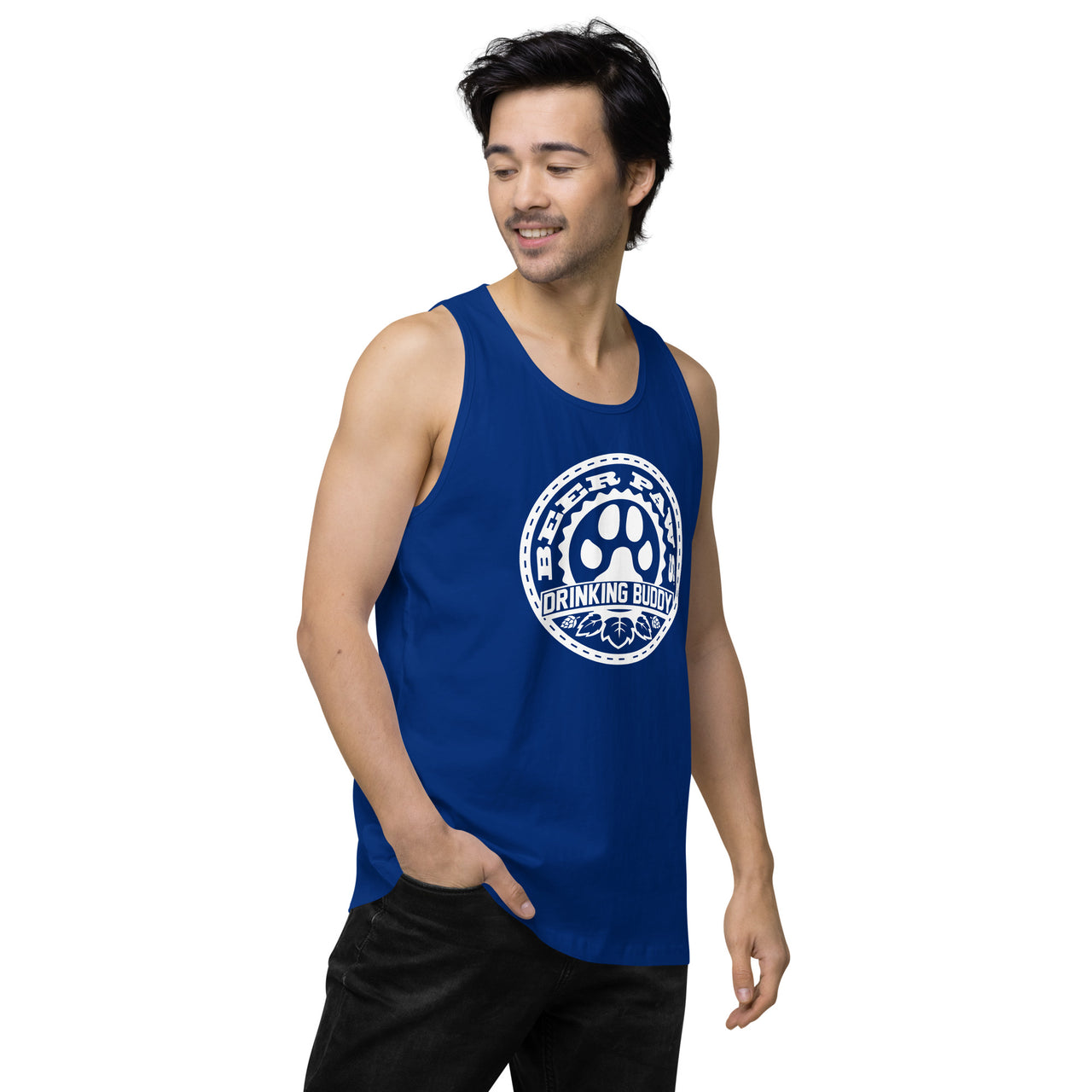 Men's Drinking Buddy Premium Tank Top