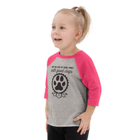 Thumbnail for Good Dogs Icon Toddler Baseball Shirt