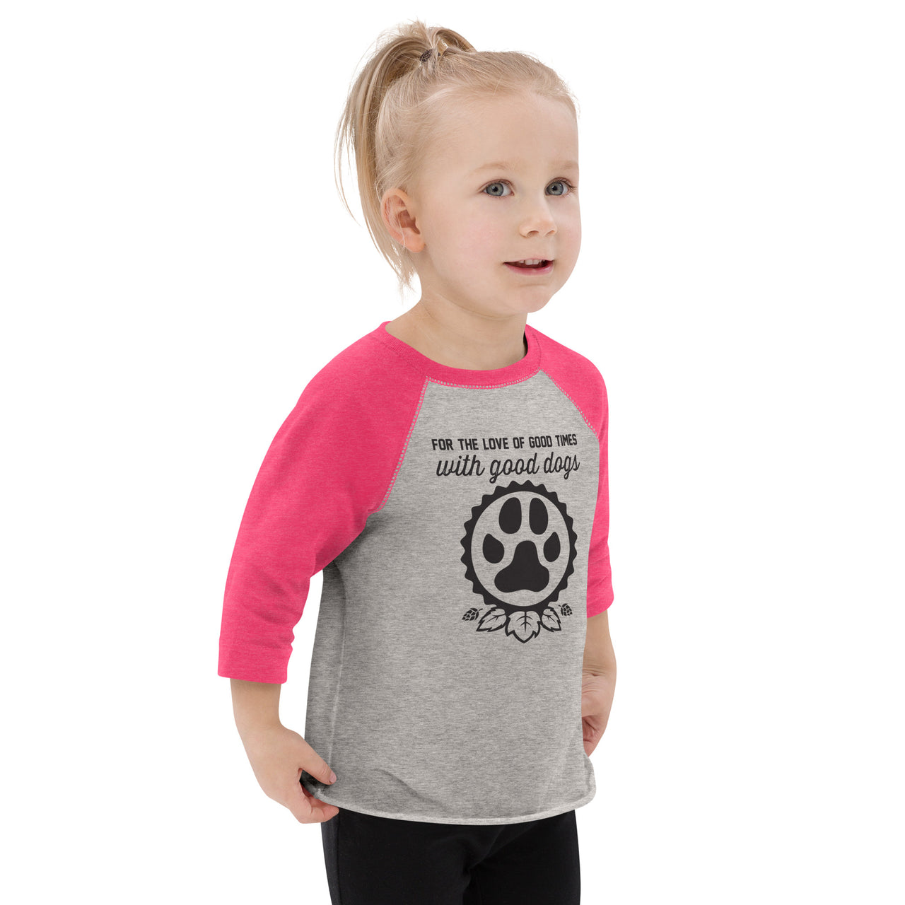 Good Dogs Icon Toddler Baseball Shirt