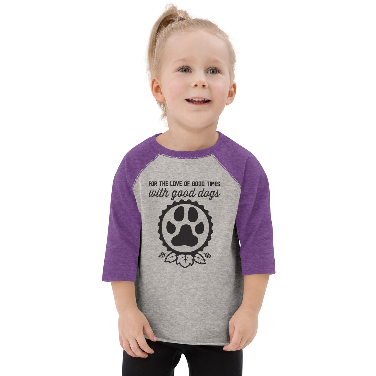Good Dogs Icon Toddler Baseball Shirt