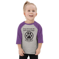 Thumbnail for Good Dogs Icon Toddler Baseball Shirt