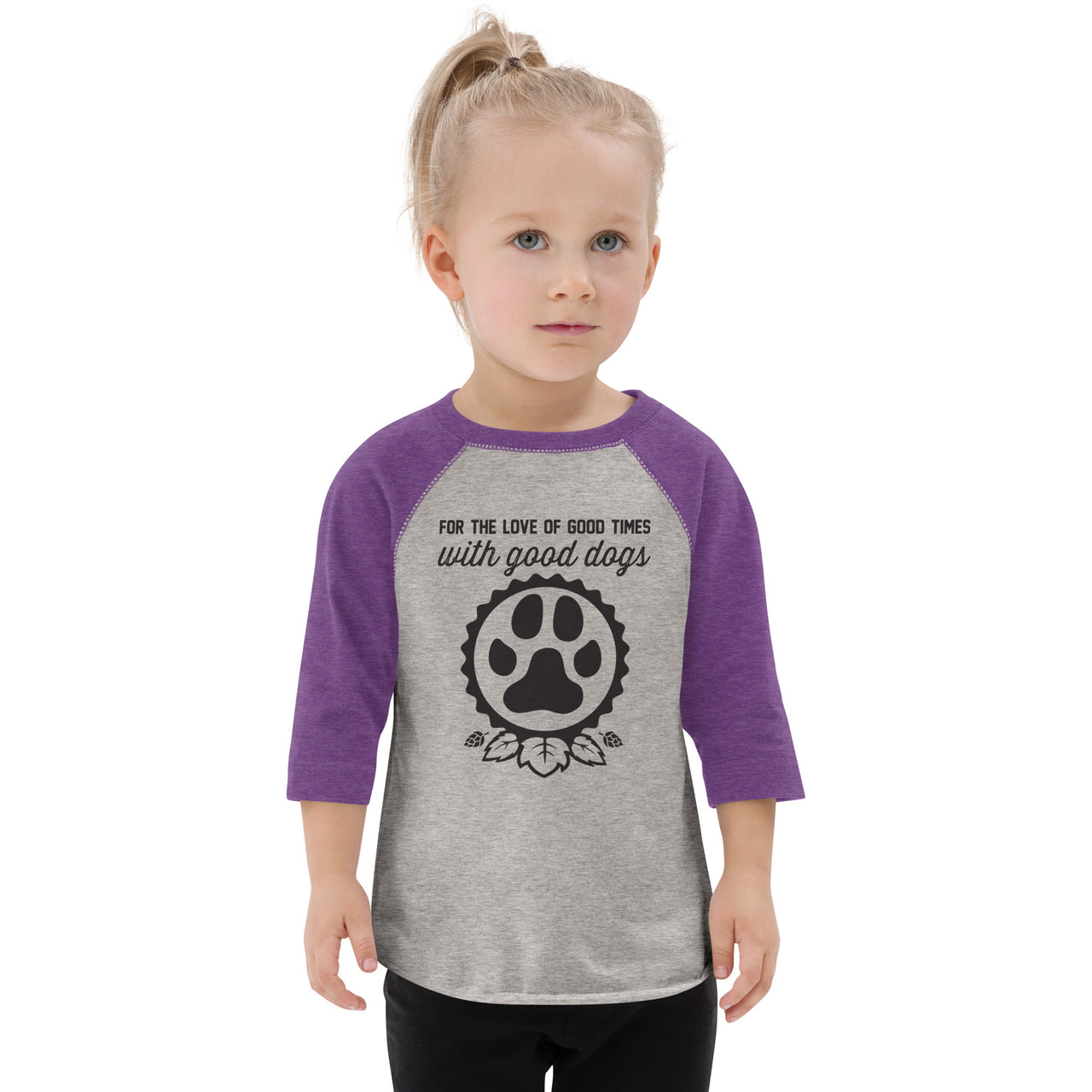 Good Dogs Icon Toddler Baseball Shirt