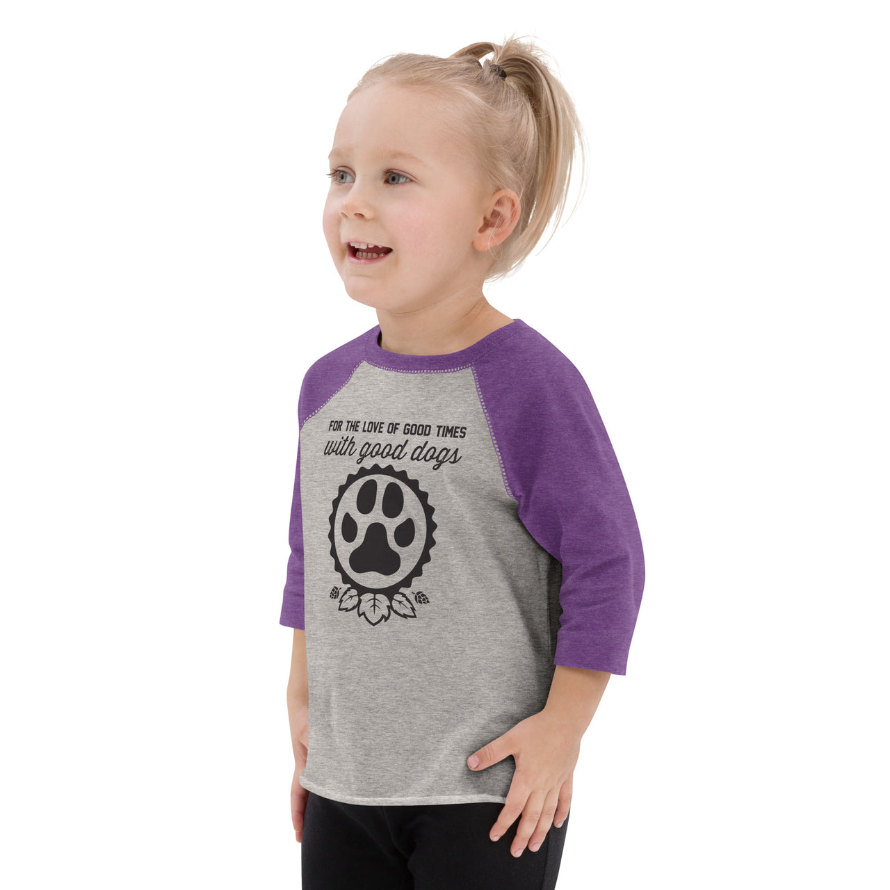 Good Dogs Icon Toddler Baseball Shirt
