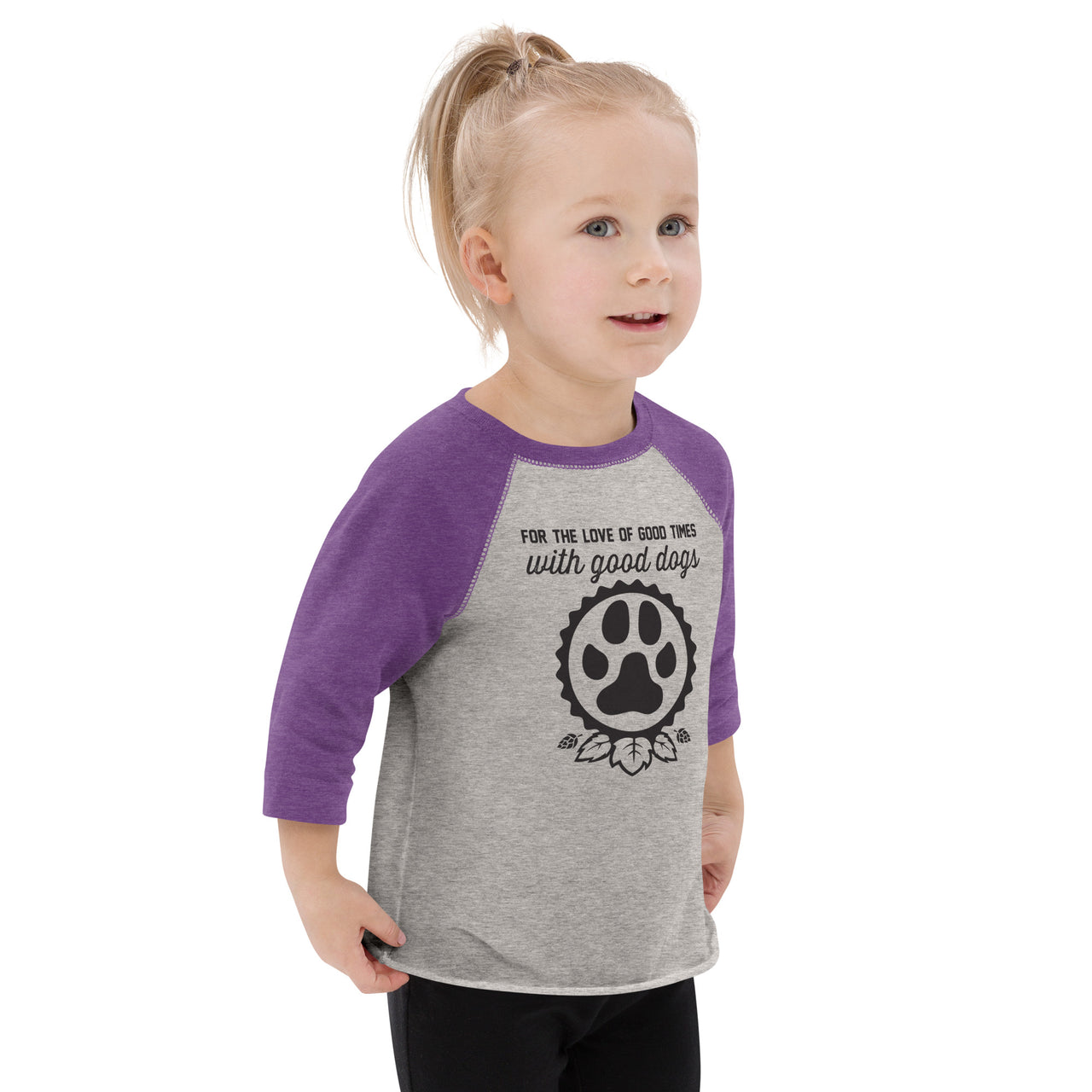 Good Dogs Icon Toddler Baseball Shirt