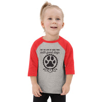 Thumbnail for Good Dogs Icon Toddler Baseball Shirt