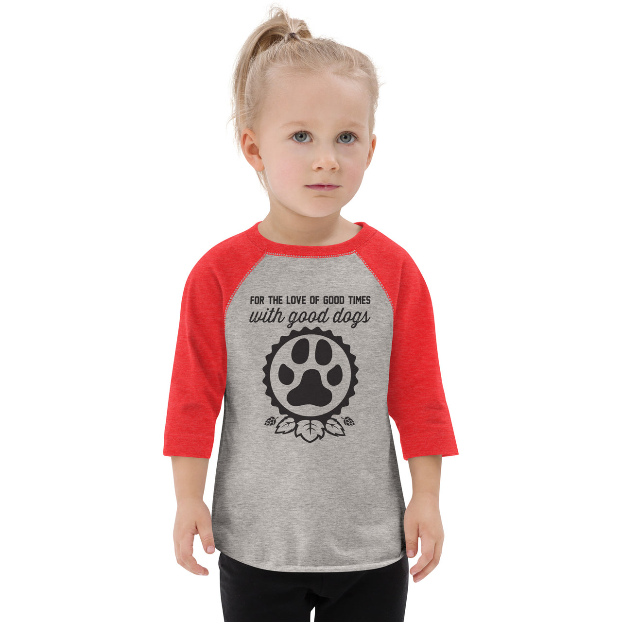 Good Dogs Icon Toddler Baseball Shirt