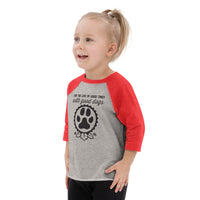 Thumbnail for Good Dogs Icon Toddler Baseball Shirt