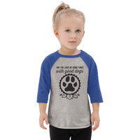 Thumbnail for Good Dogs Icon Toddler Baseball Shirt
