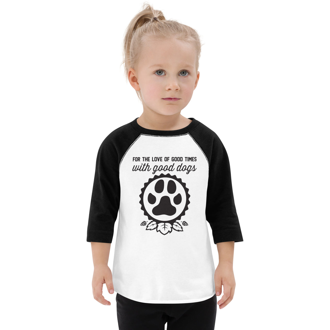 Good Dogs Icon Toddler Baseball Shirt