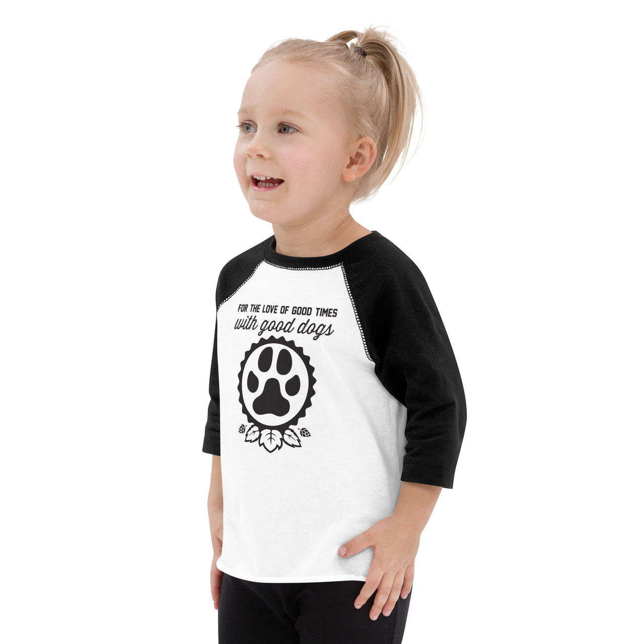 Good Dogs Icon Toddler Baseball Shirt