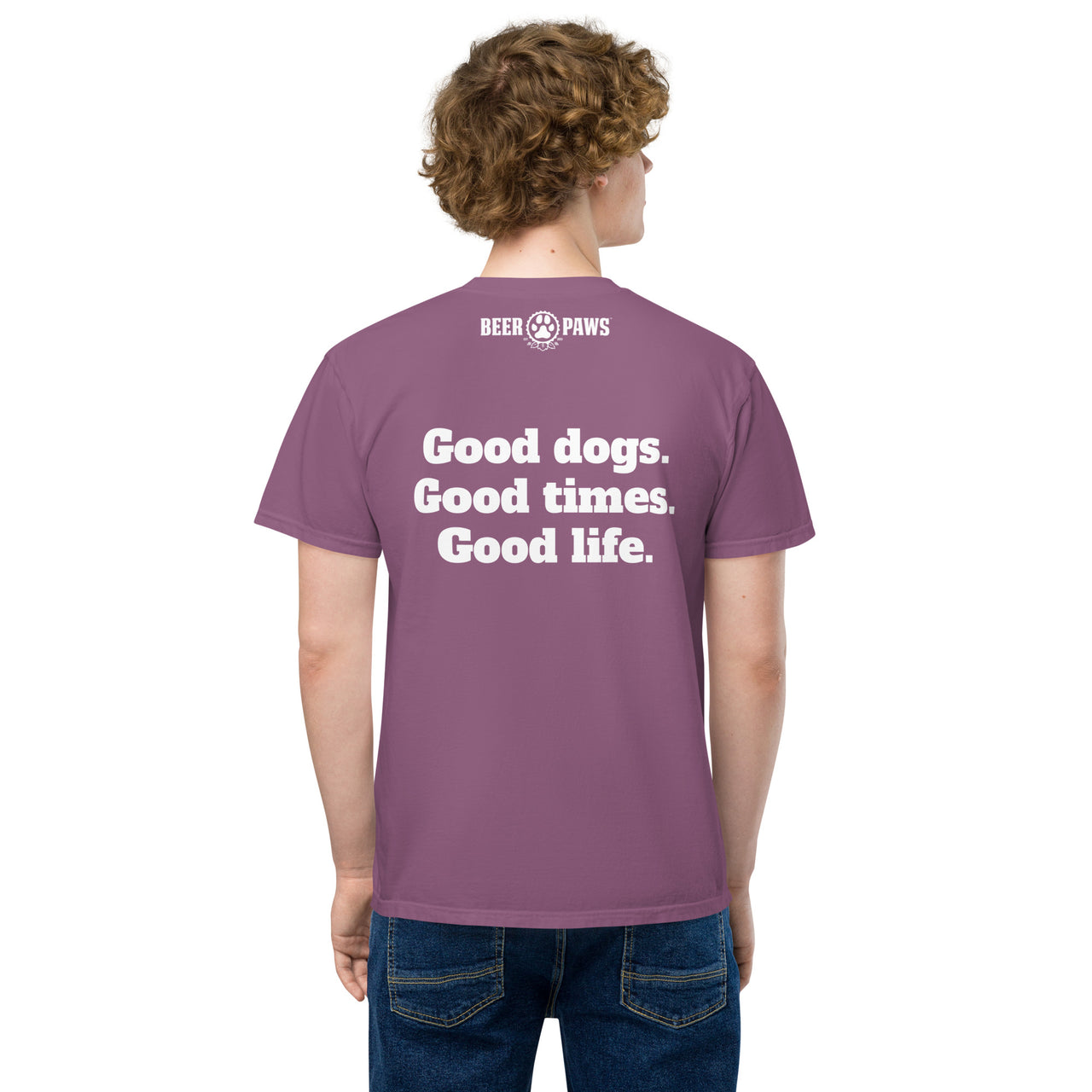 Beer Paws Good Life Unisex Pocket T-Shirt
