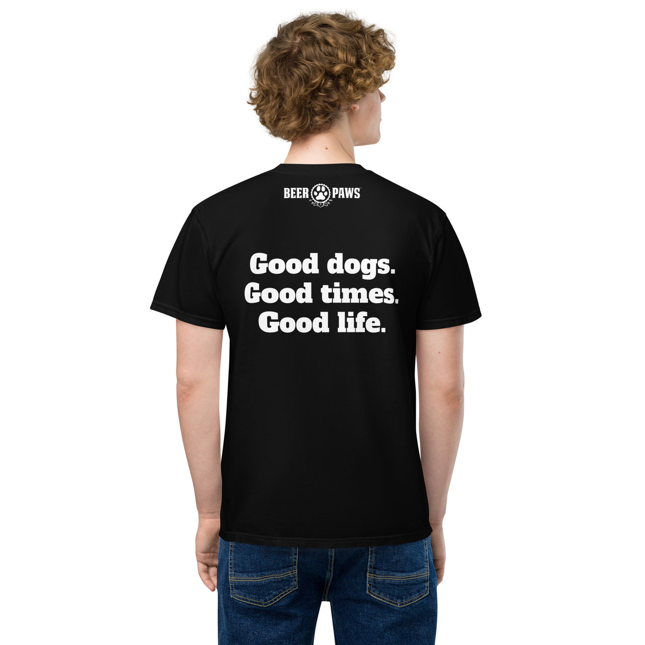 Beer Paws Good Life Unisex Pocket T-Shirt