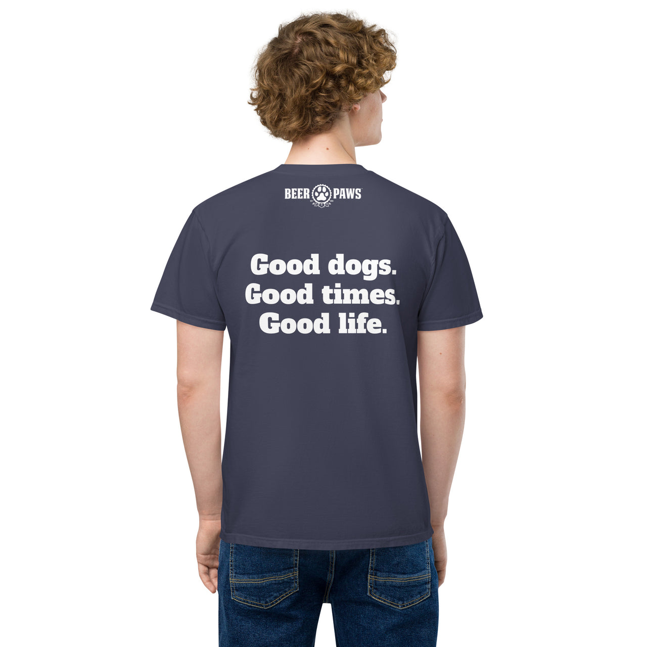 Beer Paws Good Life Unisex Pocket T-Shirt