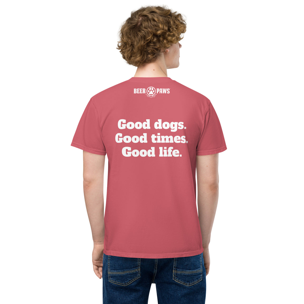 Beer Paws Good Life Unisex Pocket T-Shirt