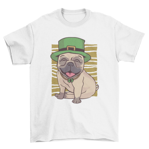 St. Patrick's Day Pug T-Shirt Design