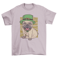 Thumbnail for St. Patrick's Day Pug T-Shirt Design