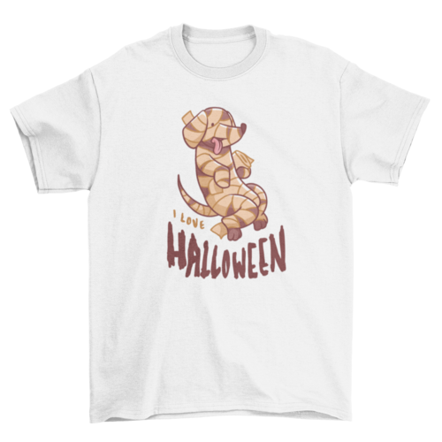 Halloween mummy dog t-shirt