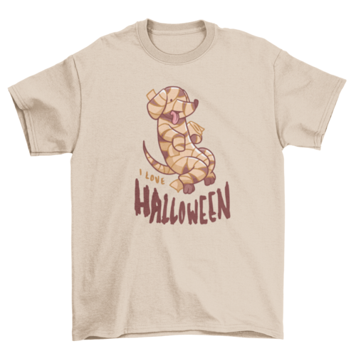 Halloween mummy dog t-shirt