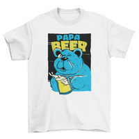 Thumbnail for Bear Dad Drinking Beer T-Shirt