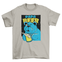 Thumbnail for Bear Dad Drinking Beer T-Shirt