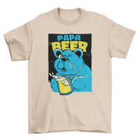 Thumbnail for Bear Dad Drinking Beer T-Shirt