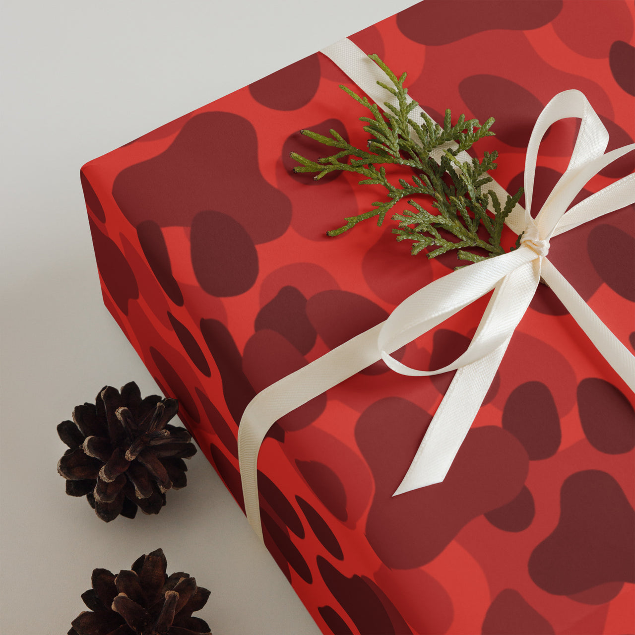 Paw Print Camo Wrapping Paper Sheets – Beer Paws