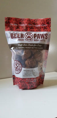 Thumbnail for Original Beer Paws Peanut Butter Flavor Beer Biscuits Craft Beer Treats for Dogs