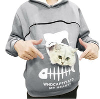 Thumbnail for Pullover Hoodie with Small Animal Pouch