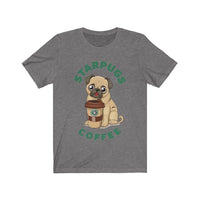 Thumbnail for Pug loves coffee Dogs Lover Short Sleeve Tee