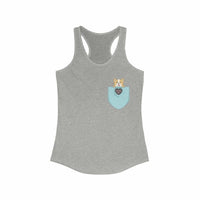 Thumbnail for Pocket Style with Corgi Racerback Tank Top