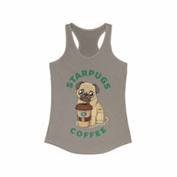 Thumbnail for Starpugs Coffee & Pug Lover Racerback Tank Top